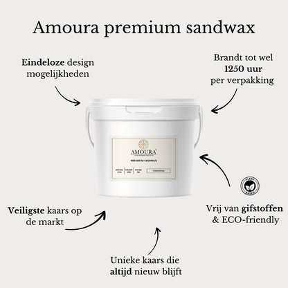 Premium Sandwax - 5.0 kg Bucket + 200 Wicks