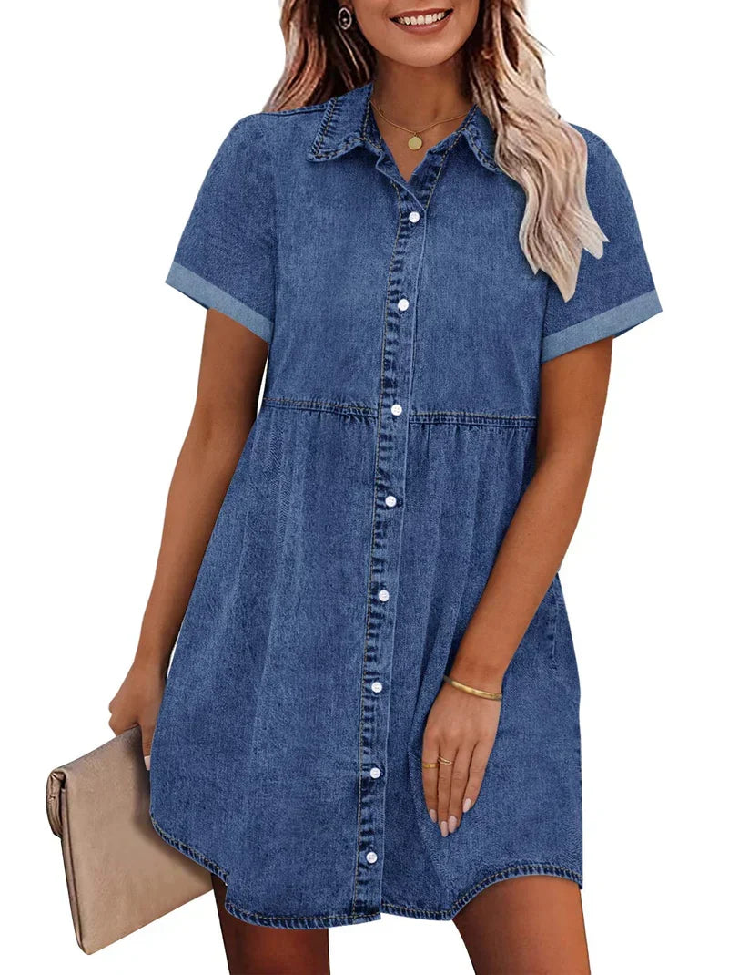 Jane | Denim blousejurk