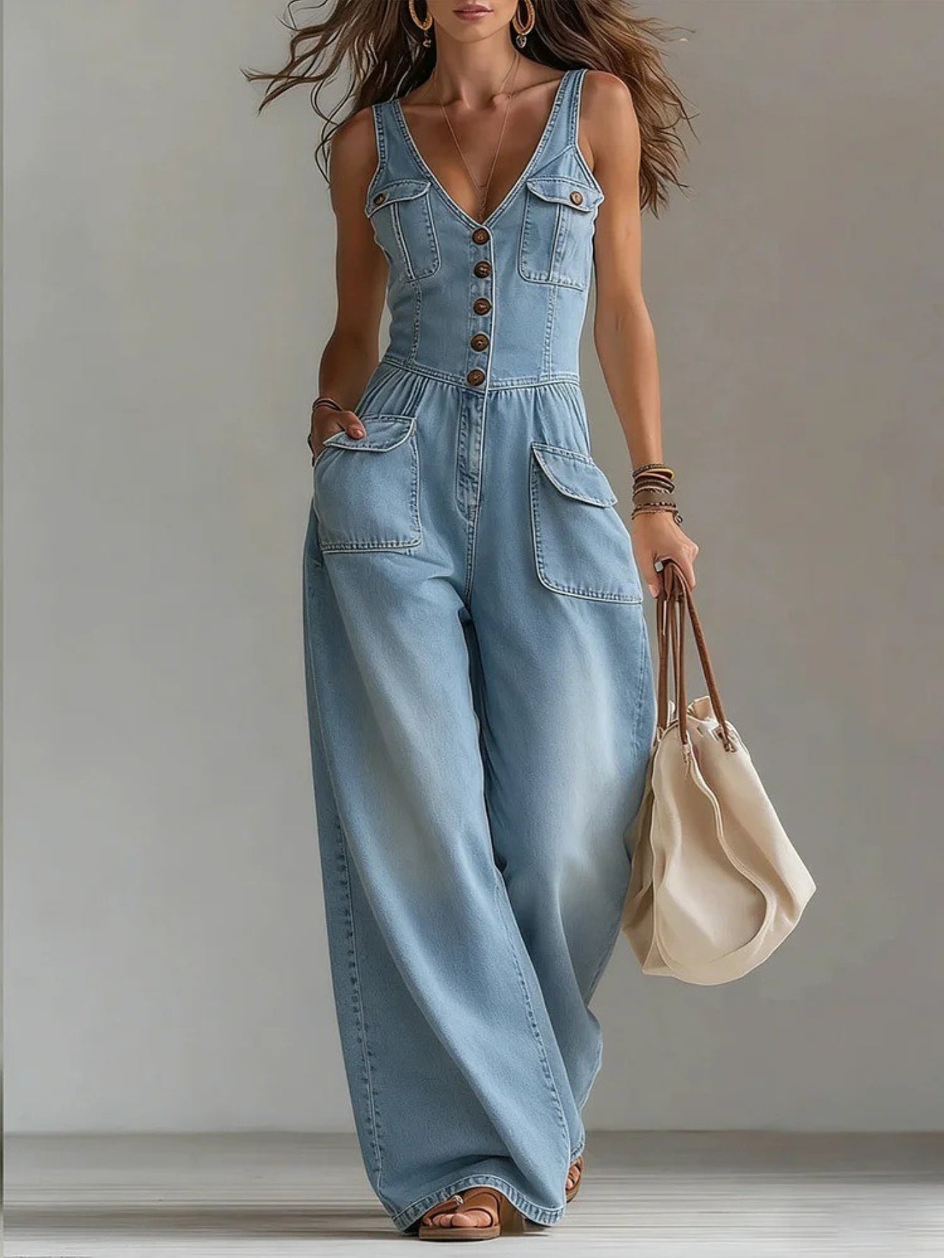 Claire | Jumpsuit met V-hals