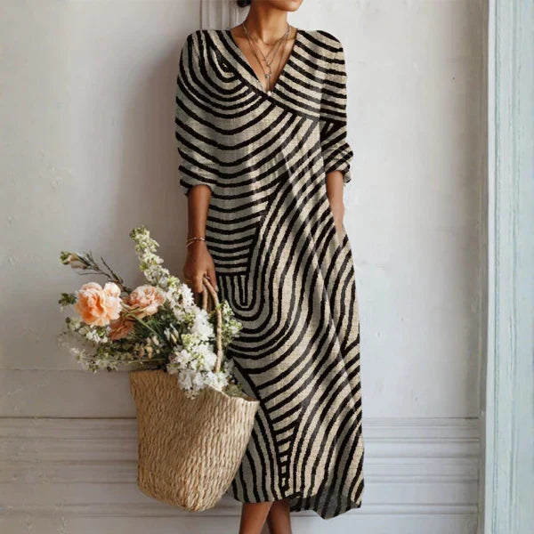 Aurora | Moderne bohemien lange jurk