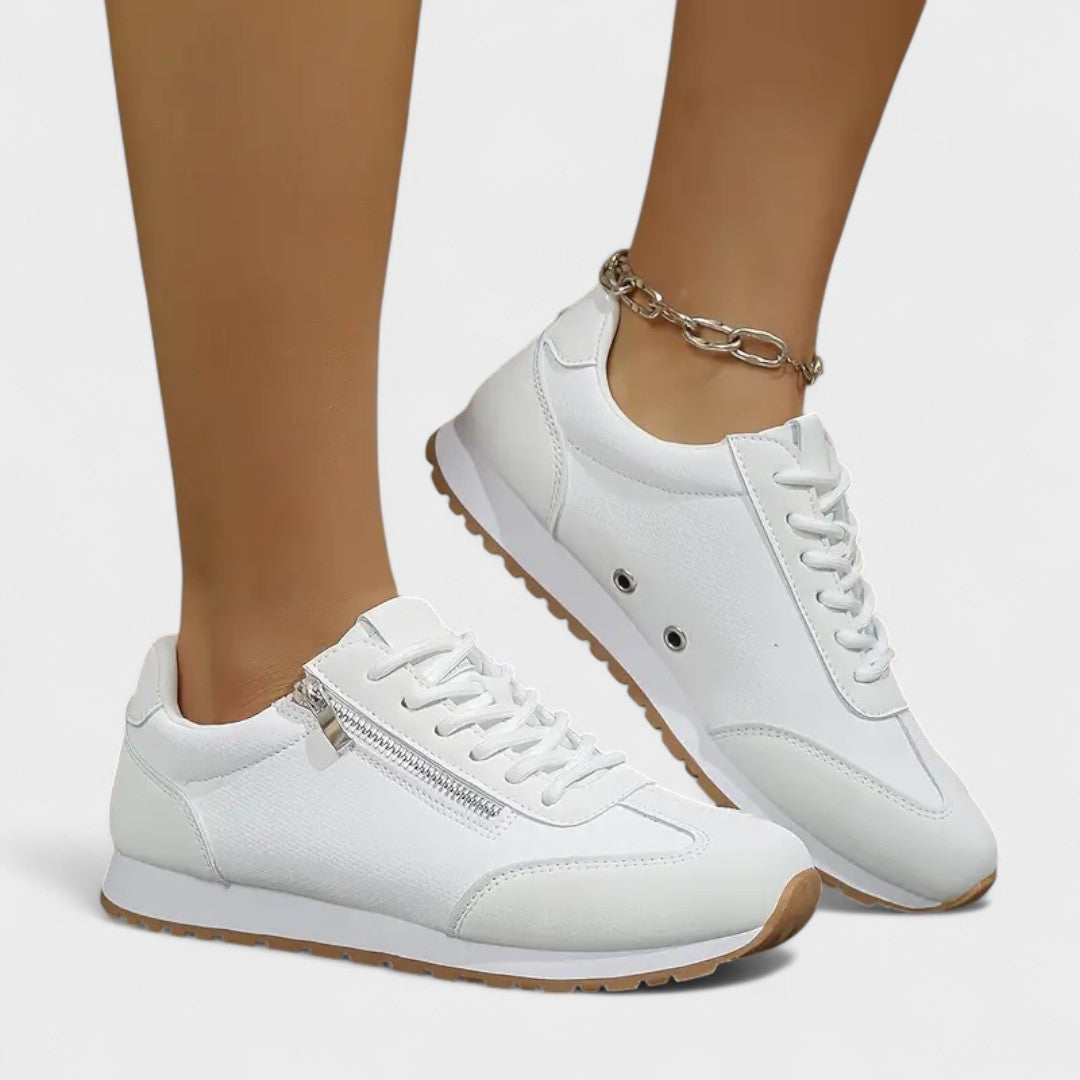 Zwanet sneaker met kleurvlakken