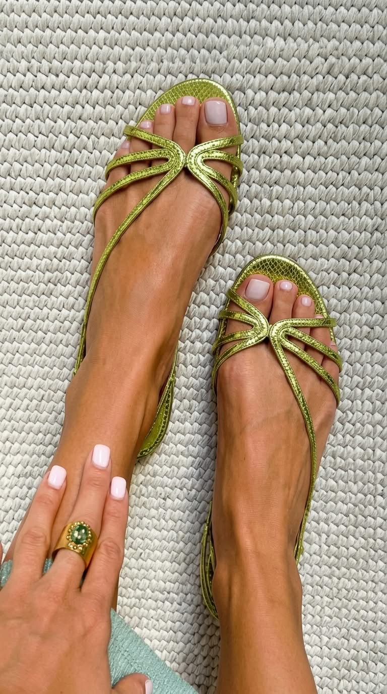 Camille gouden sandalen