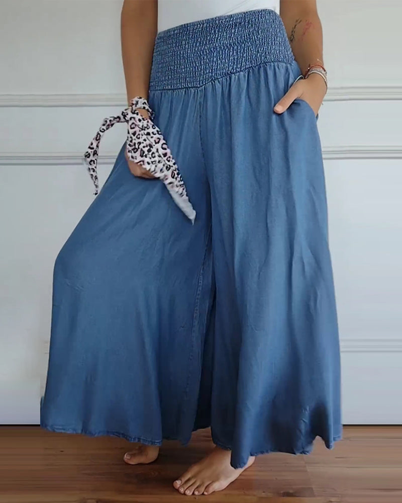 Mira broek met hoge elastische taille