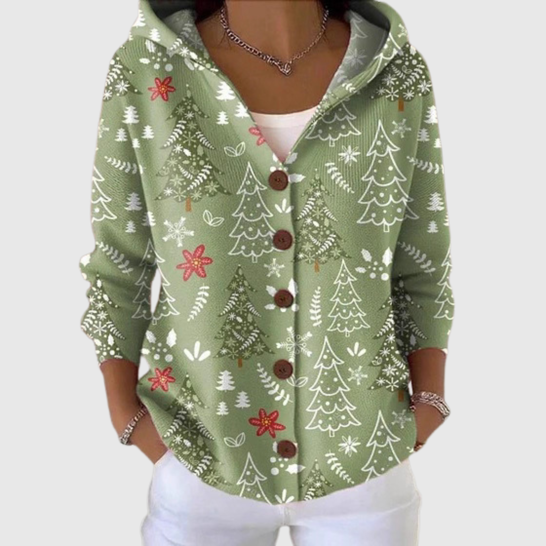 Clara | Gebreid vest met capuchon
