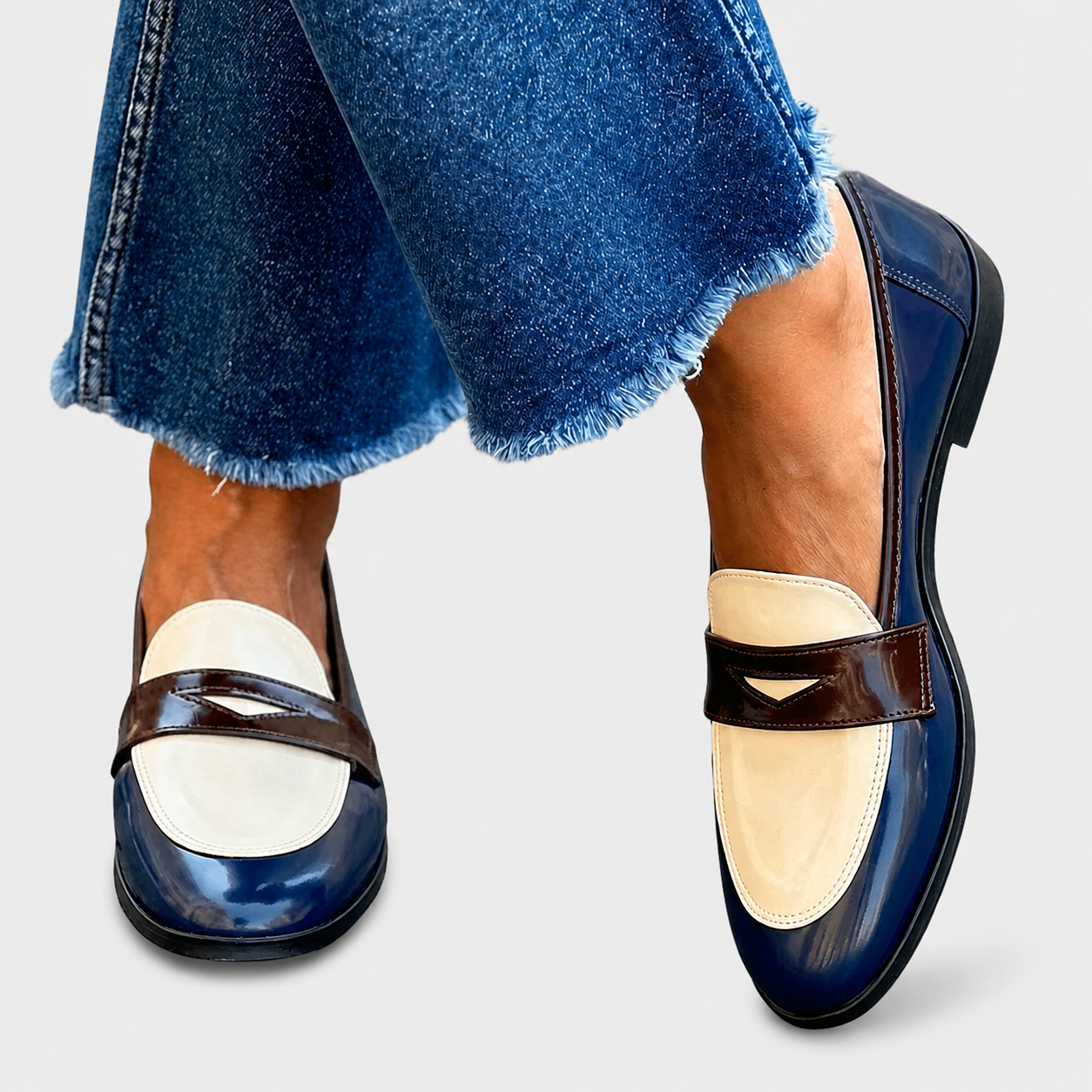 Claudia | Tweekleurige loafers