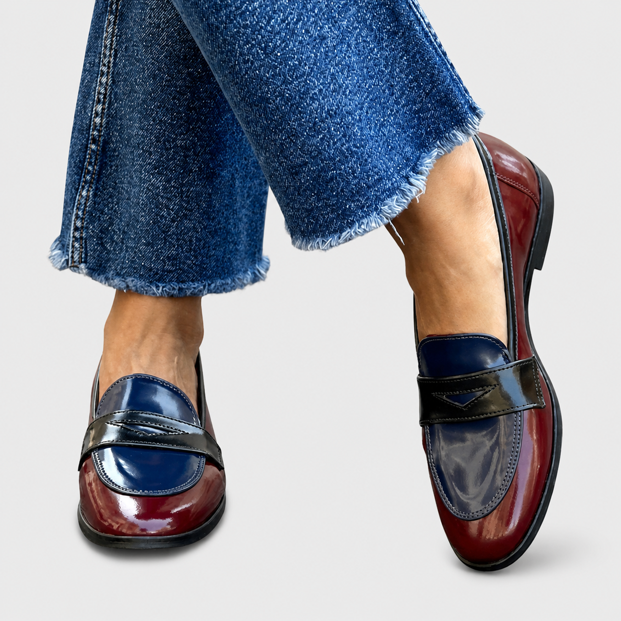 Claudia | Tweekleurige loafers