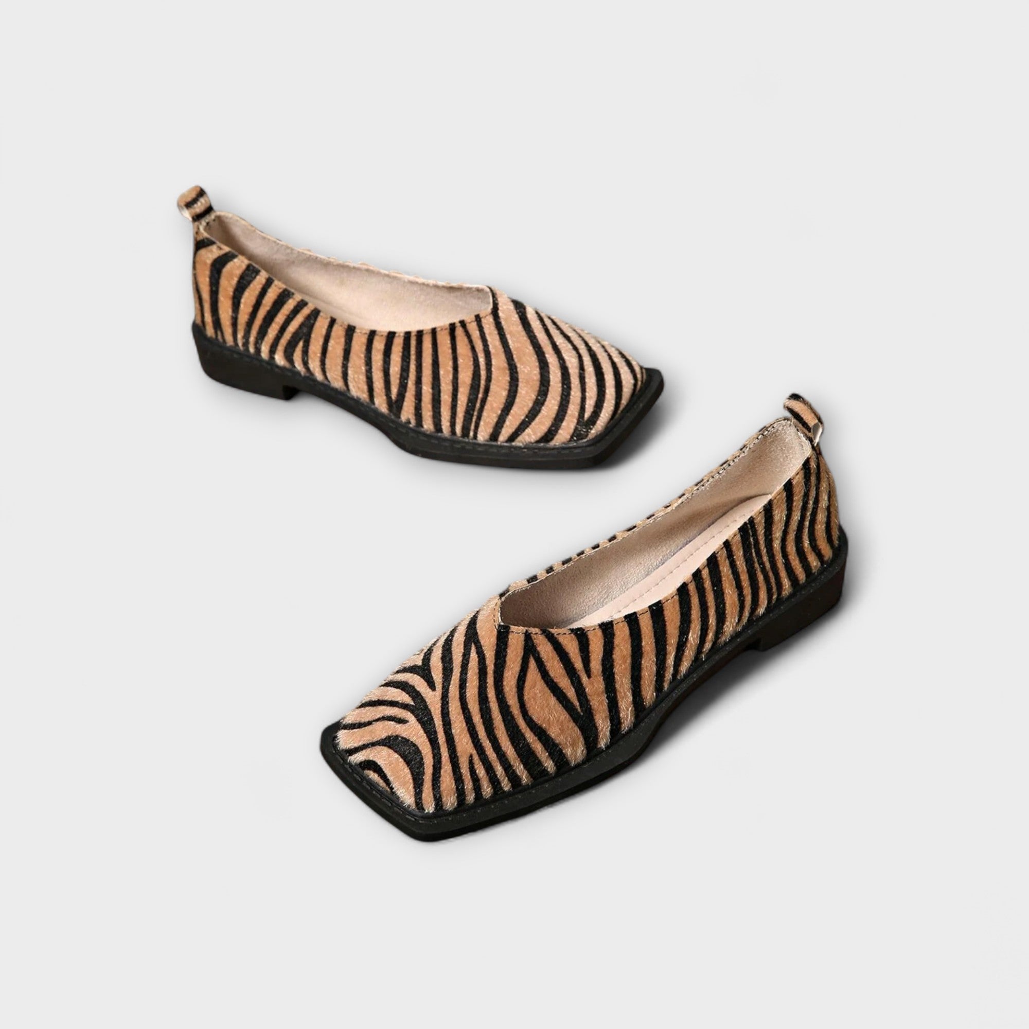Dientje platte schoen met vierkante neus