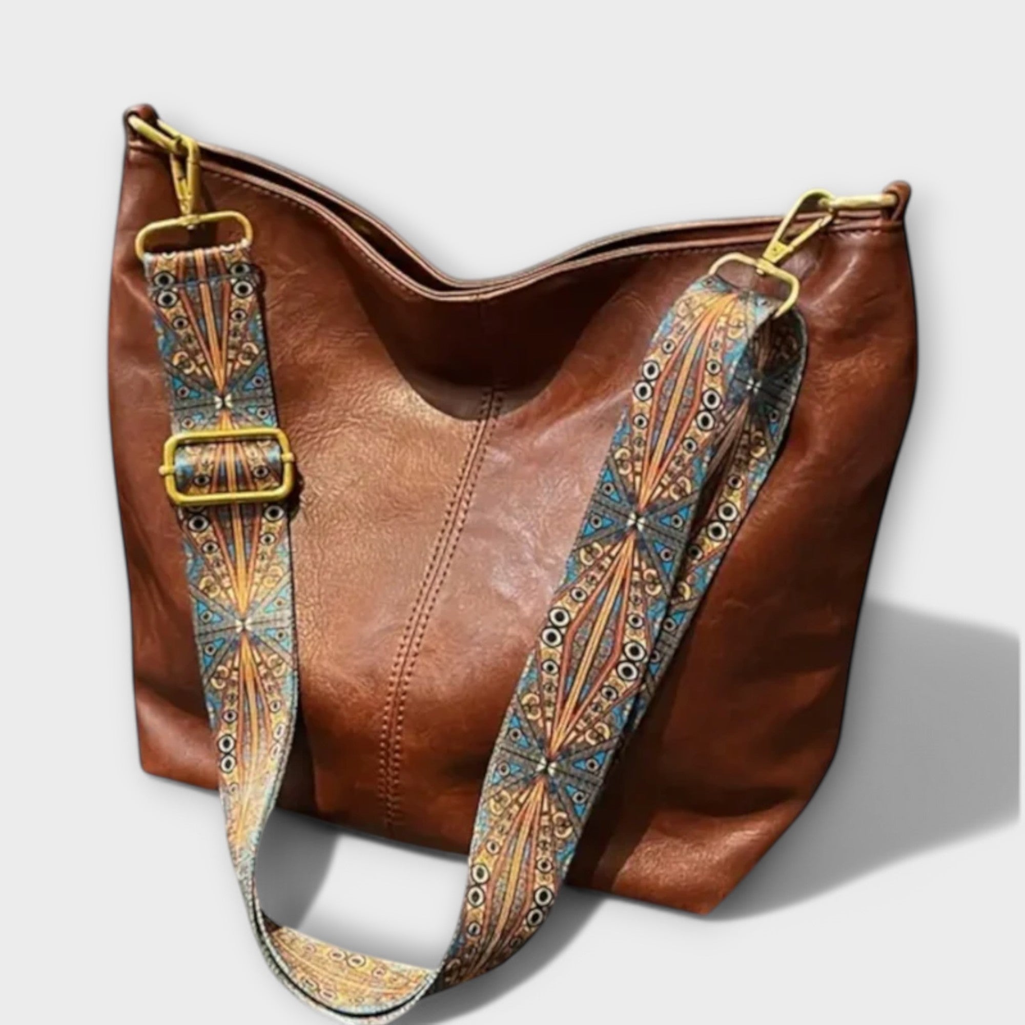 Vintage tas met korte hengsels