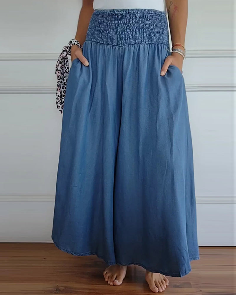 Mira broek met hoge elastische taille