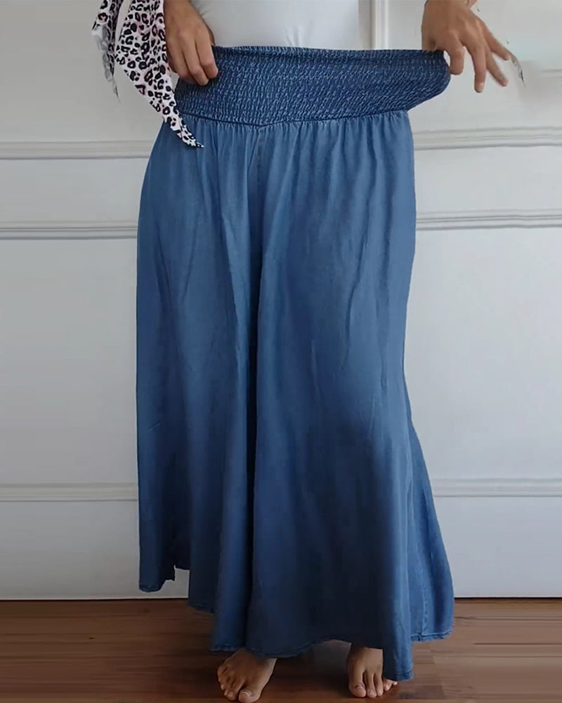 Mira broek met hoge elastische taille