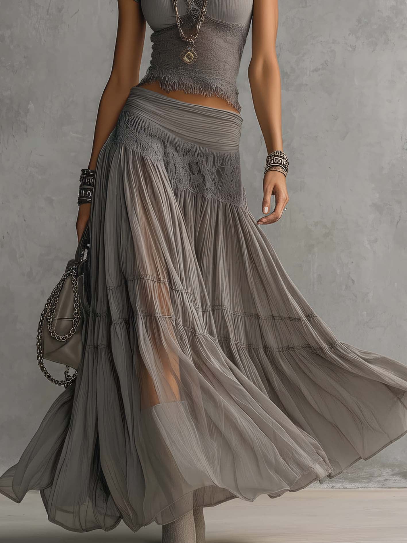 Emilia | Etnische set met etherische charme