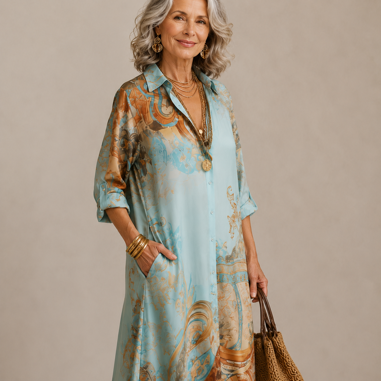 Evalexy I Maxi Jurk Print Luxe