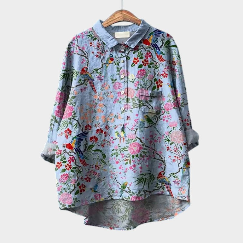 Everleigh | Losvallende zomertuniek met print