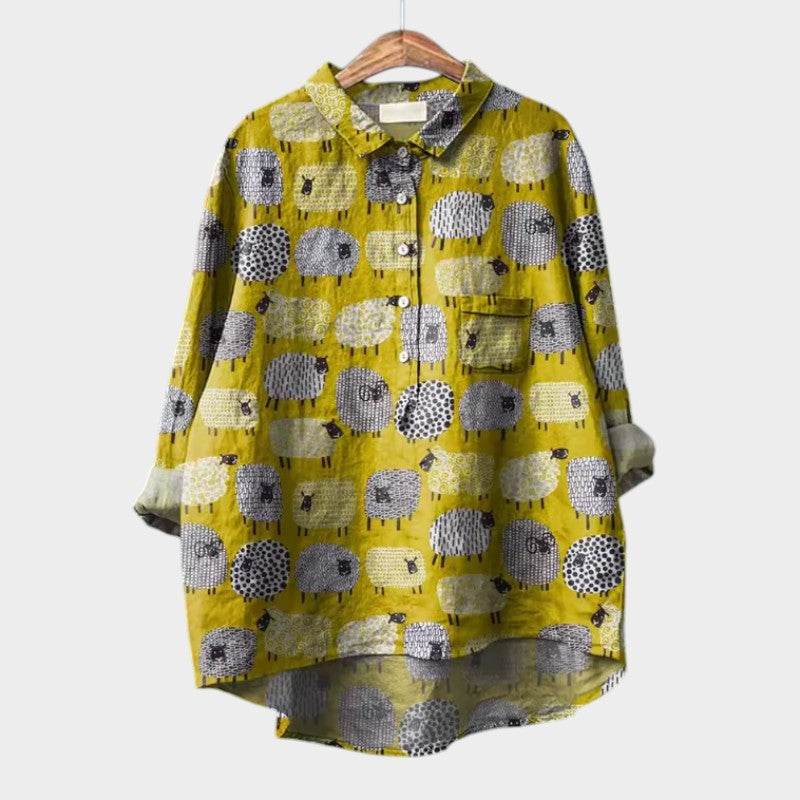 Everleigh | Losvallende zomertuniek met print