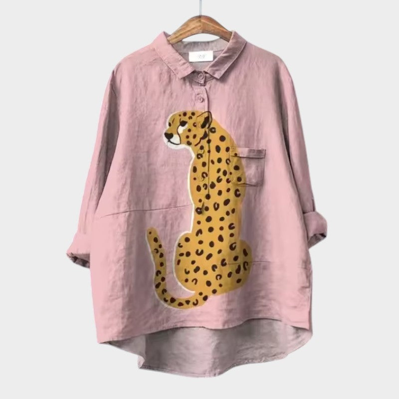 Everleigh | Losvallende zomertuniek met print