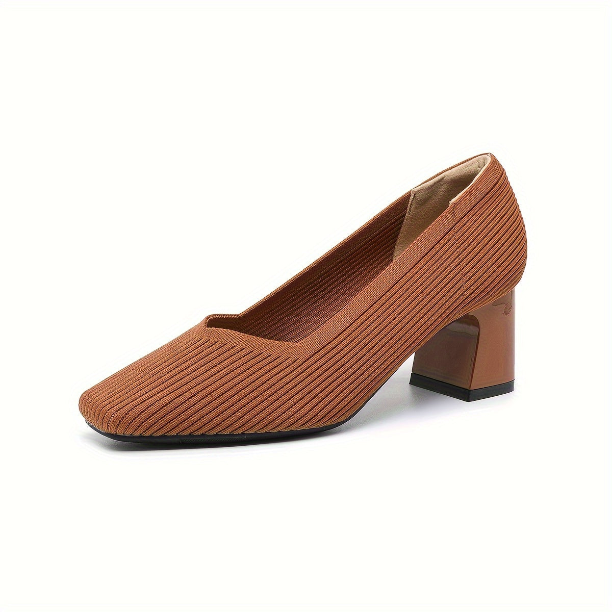 Foekje pump met blokhak