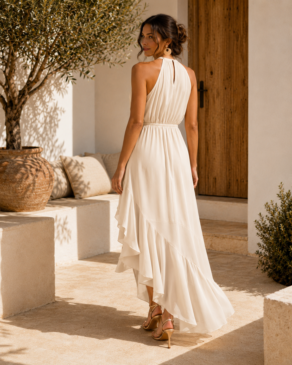 Gabriella | Elegante jurk met asymmetrische zoom