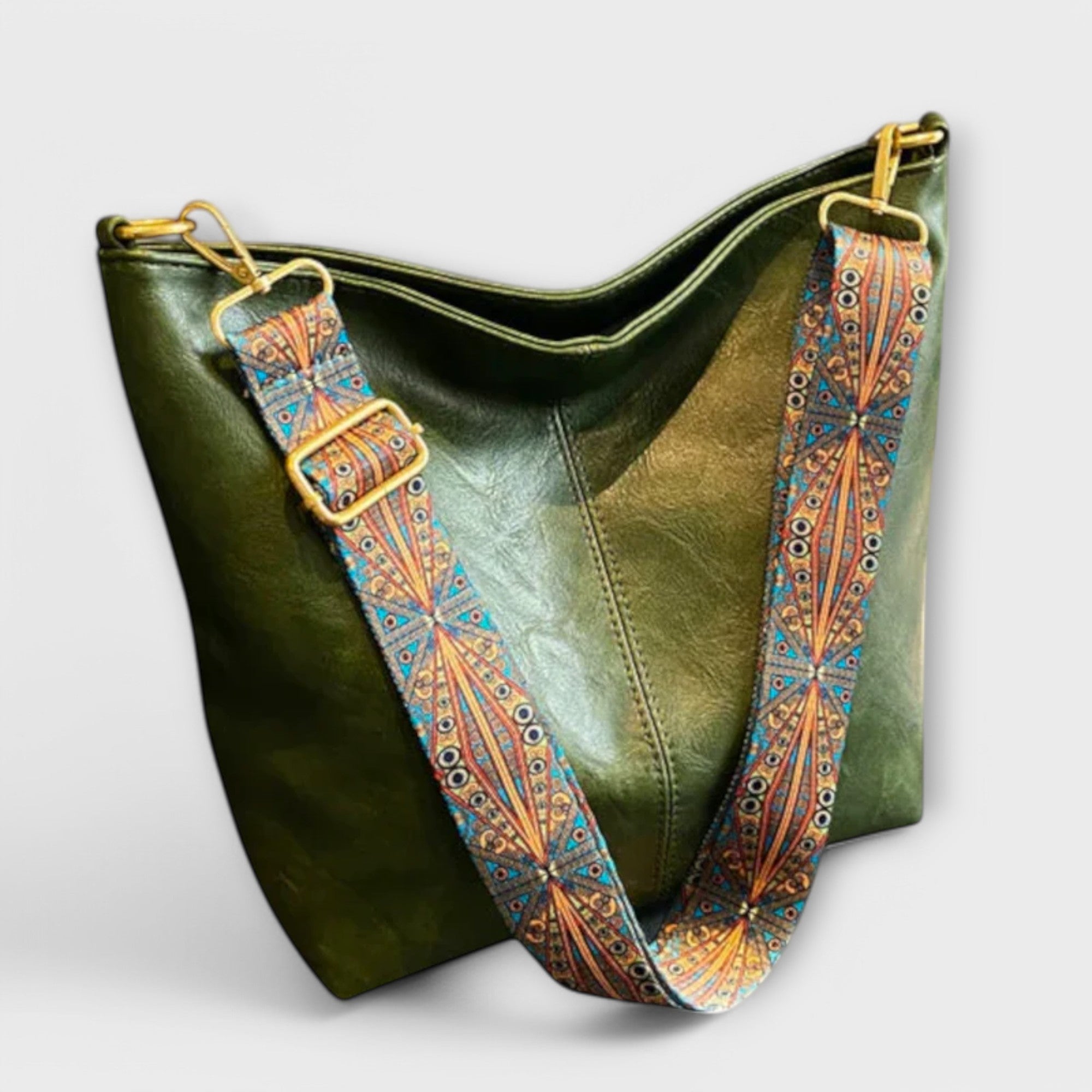 Vintage tas met korte hengsels