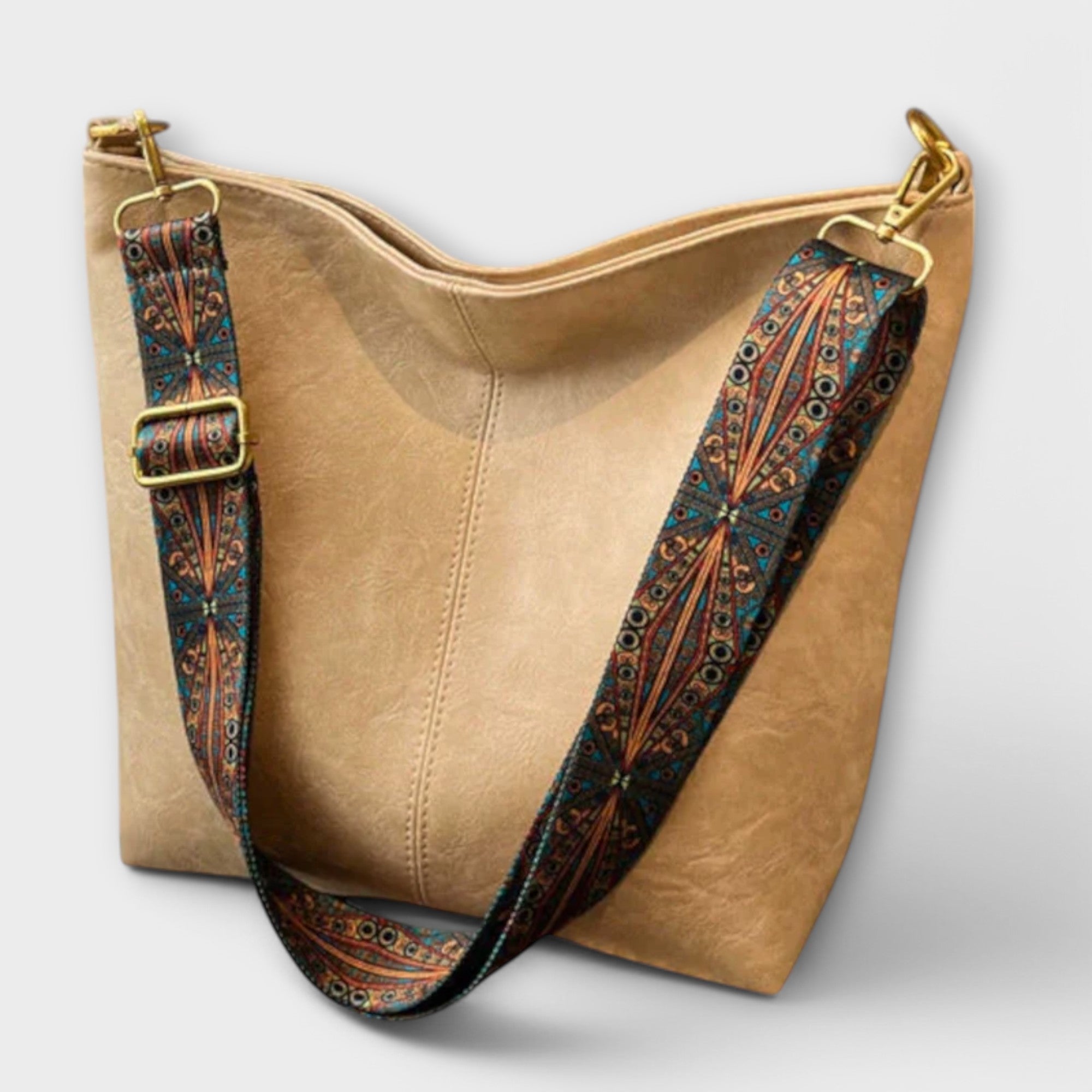 Vintage tas met korte hengsels