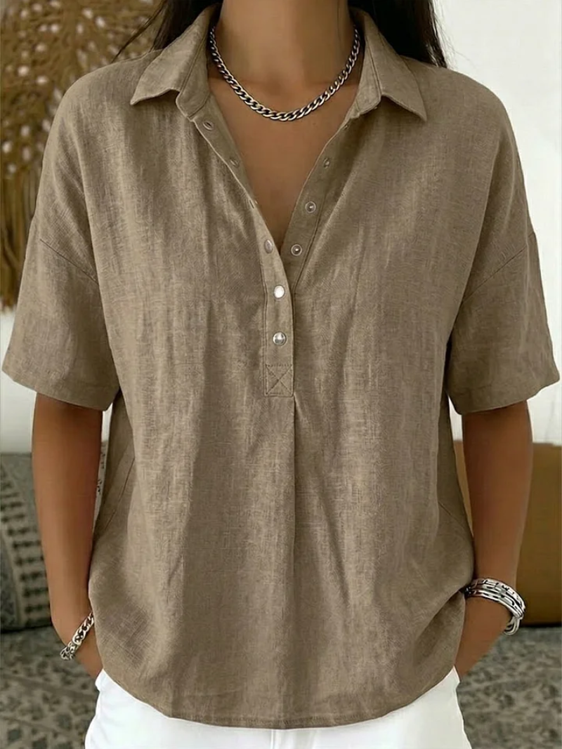 Hanneke luchtige blouse in kaki