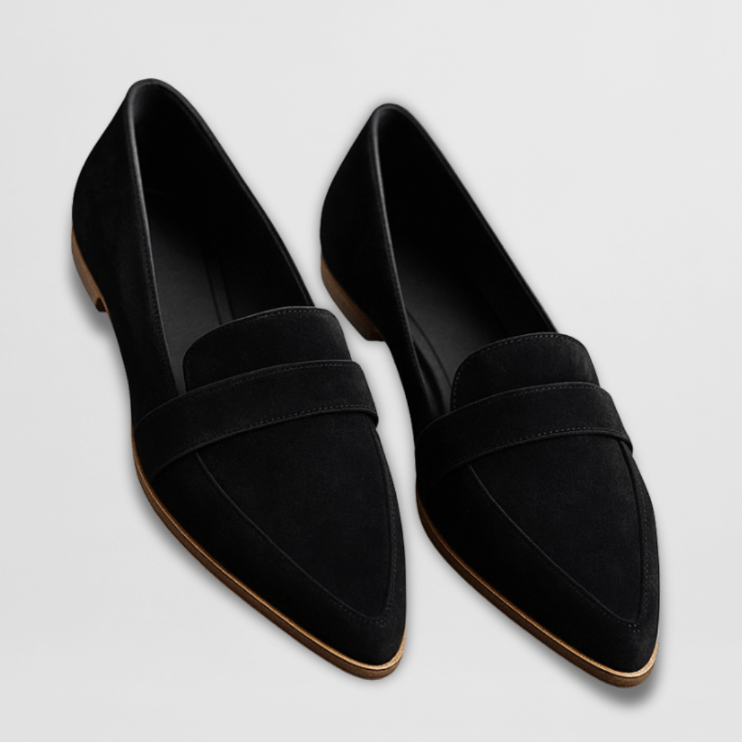 Helen zachte loafers in zwart