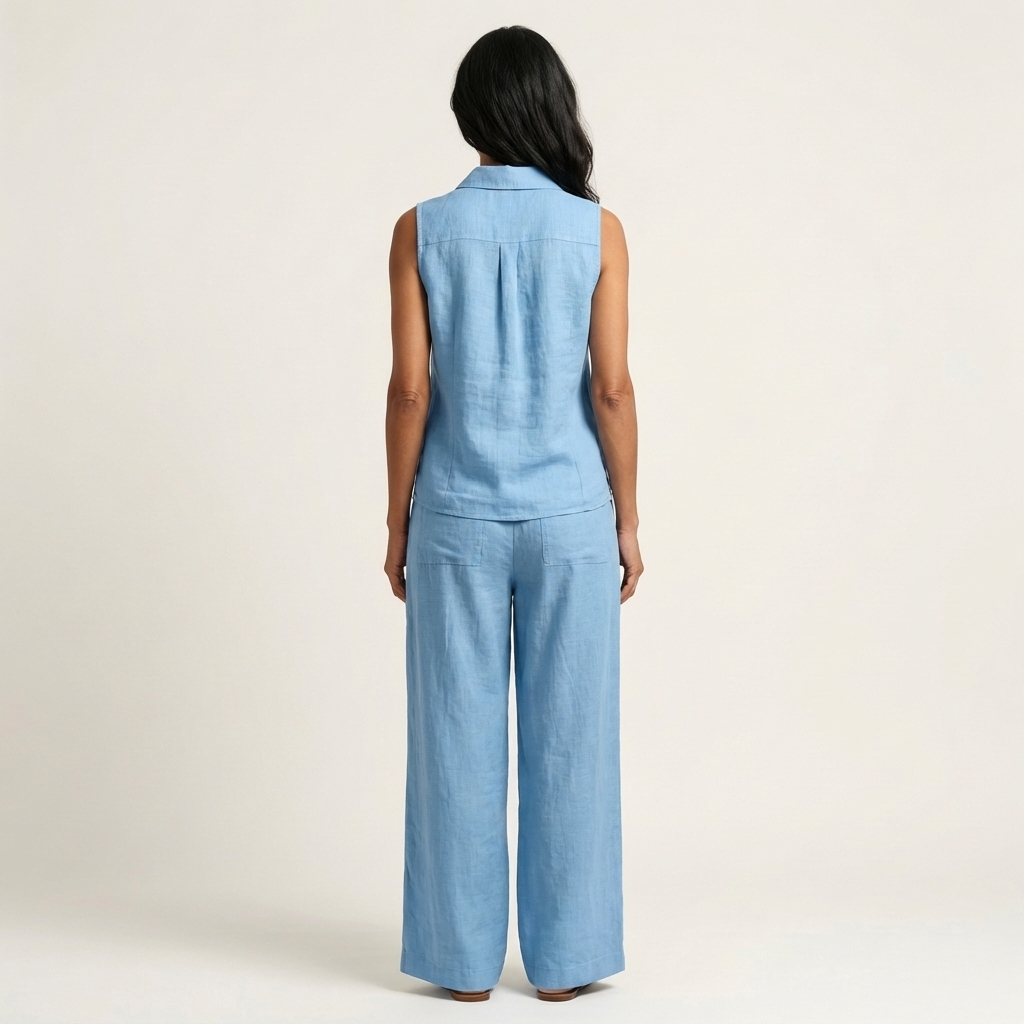 Elsbeth set met overslagtop en wijde broek
