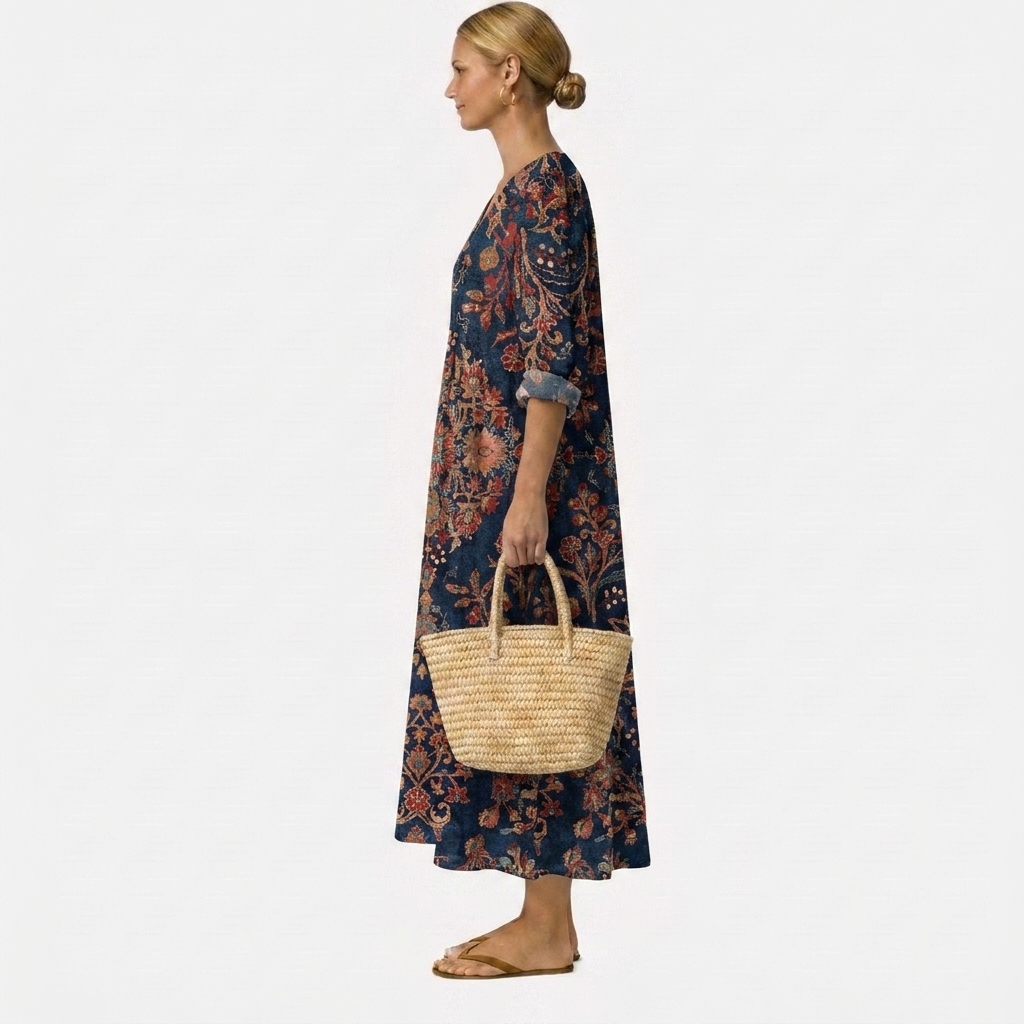 Adela jurk met charmante bloemenprint