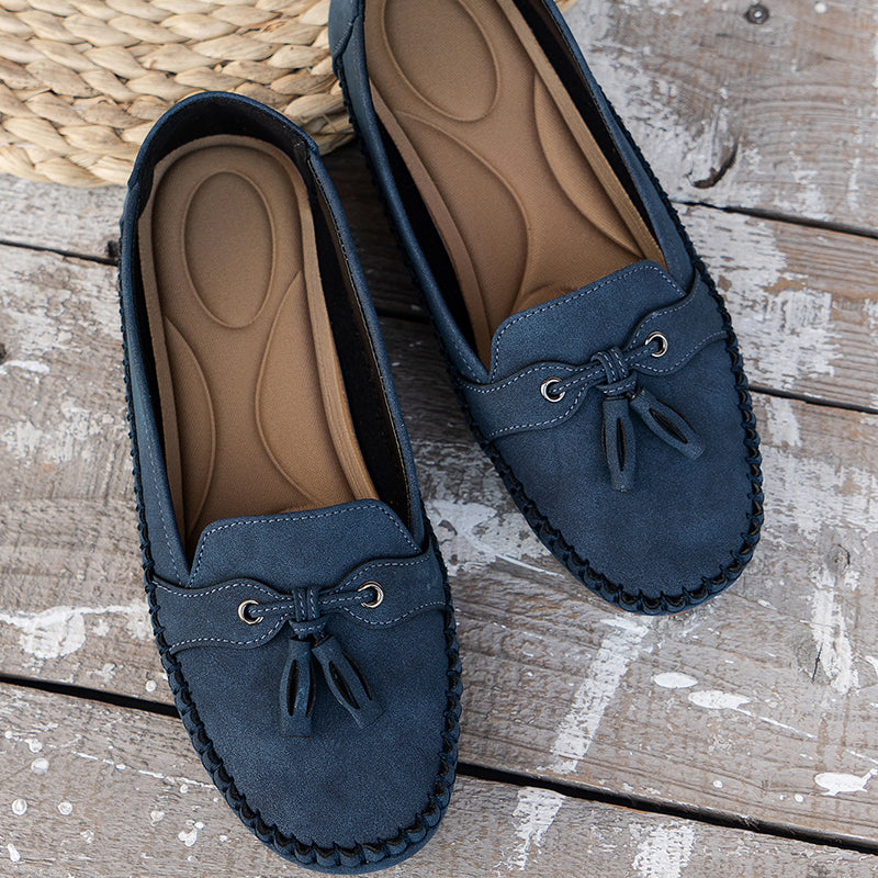 Ingrid vintage loafers detail
