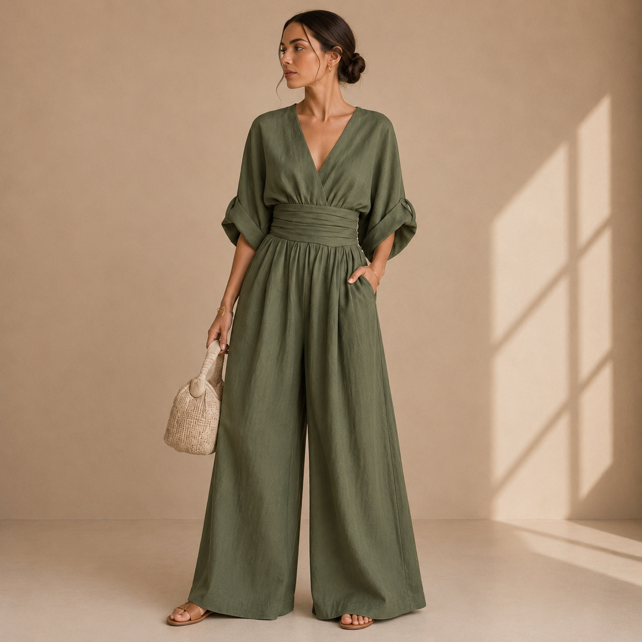 Isabelle jumpsuit in groen