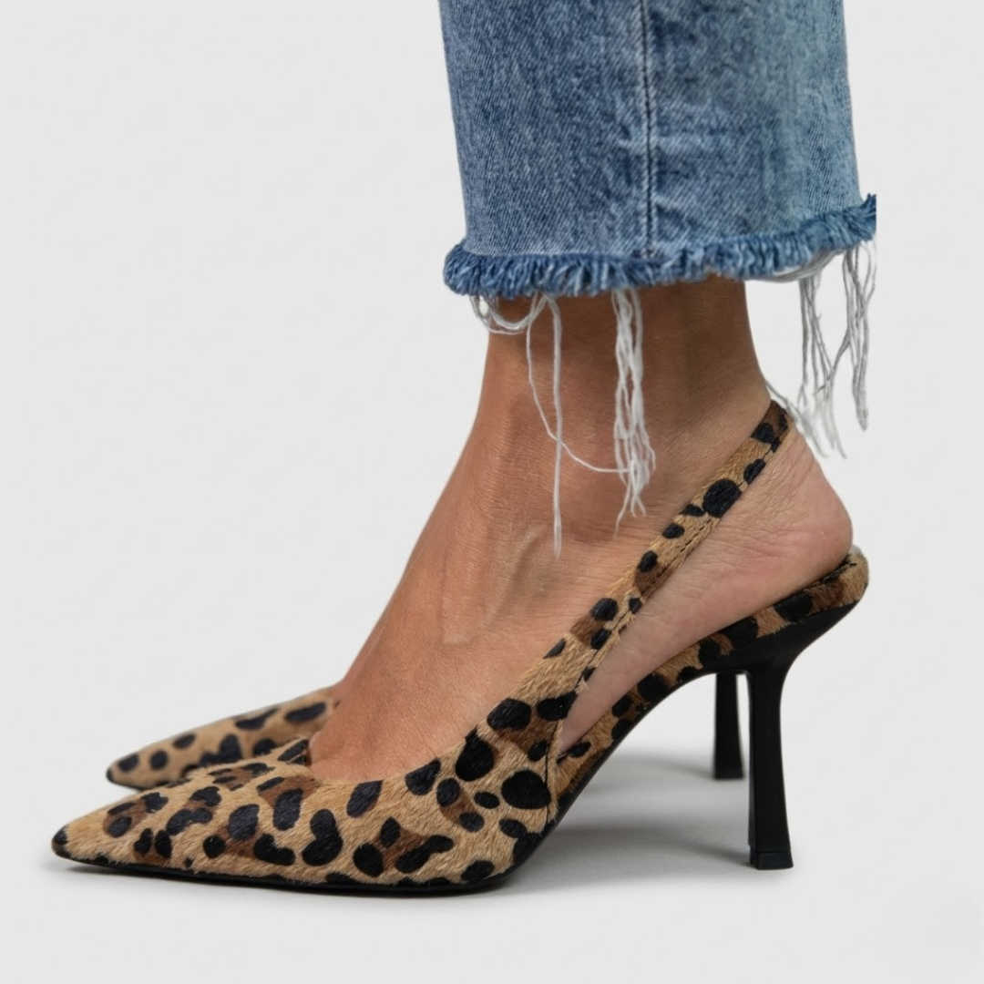 Isabriella | Hakken met luipaardprint