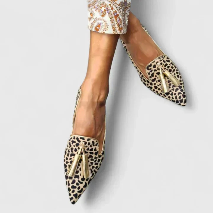 Jheanna klassieke comfortabele loafers in luipaard