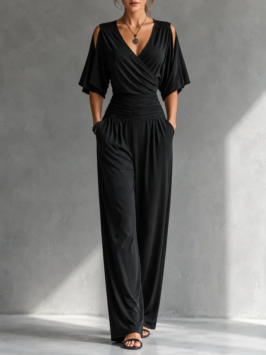Klaartje elegante jumpsuit in zwart