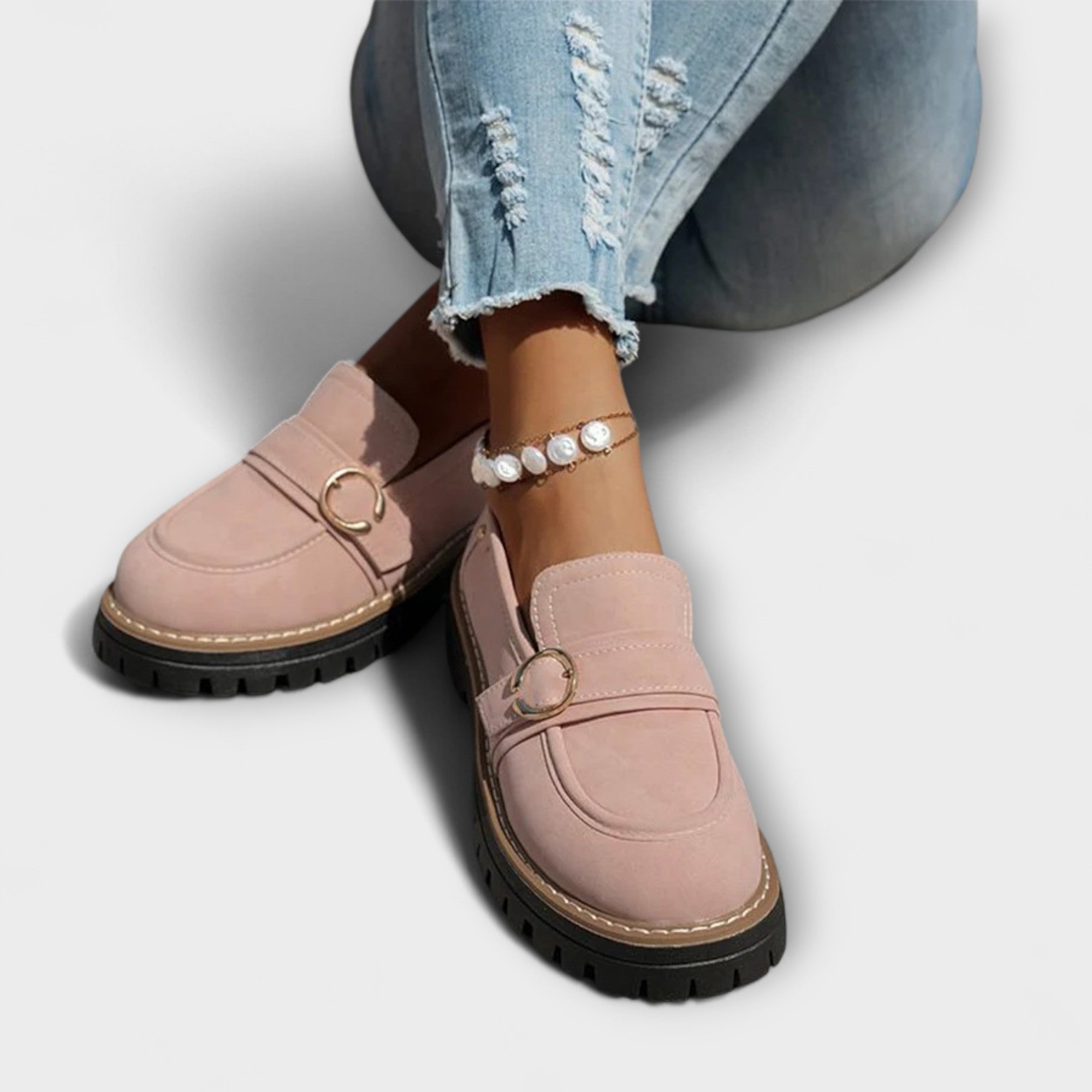 Lora | Casual loafers met ronde neus