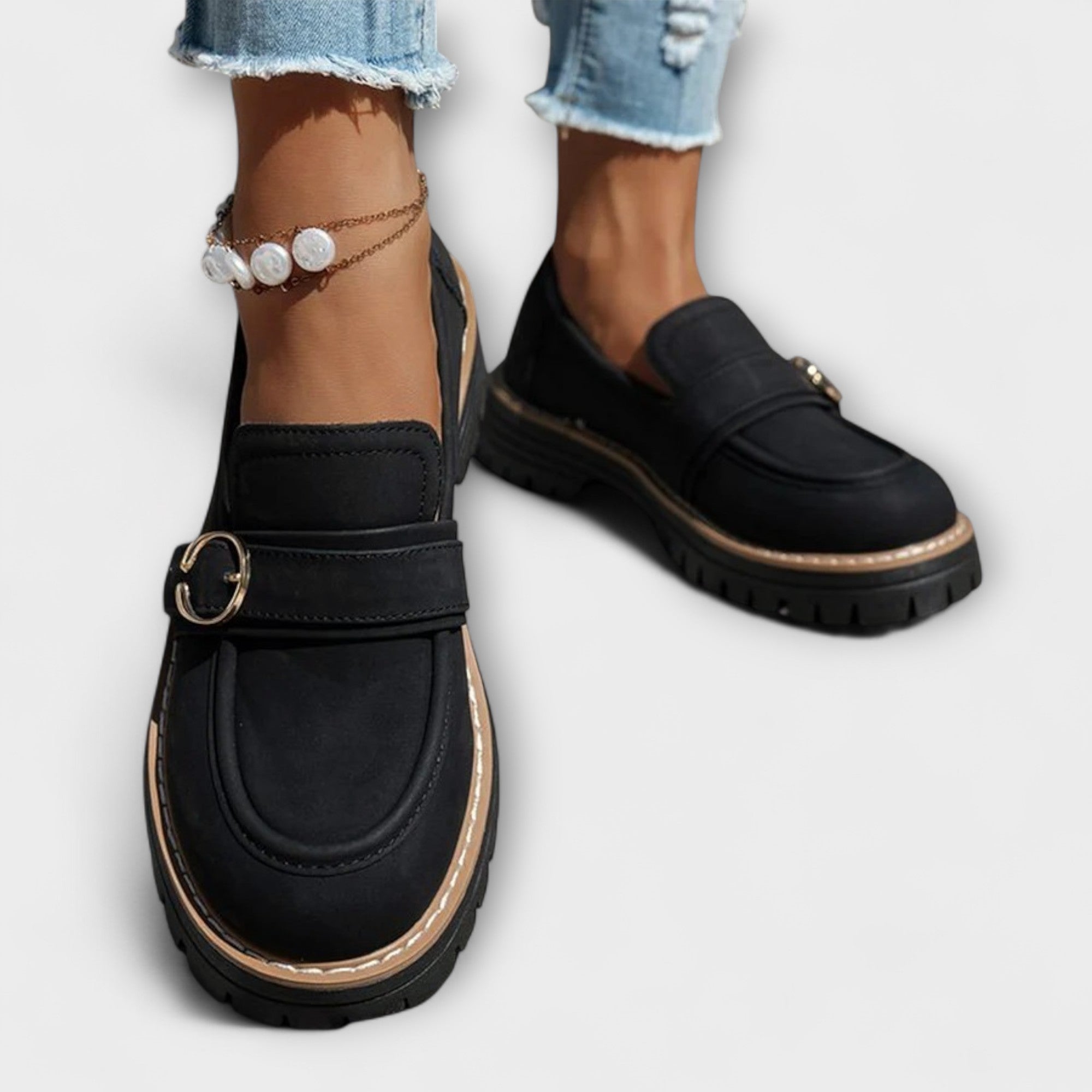Lora | Casual loafers met ronde neus