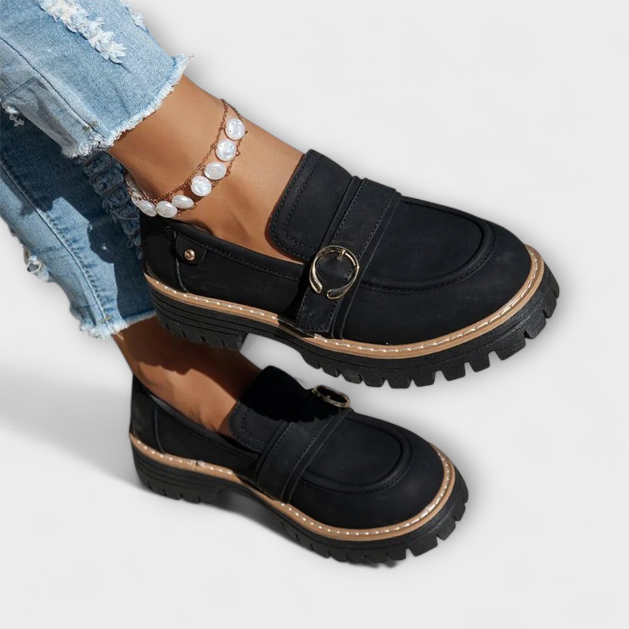 Lora | Casual loafers met ronde neus