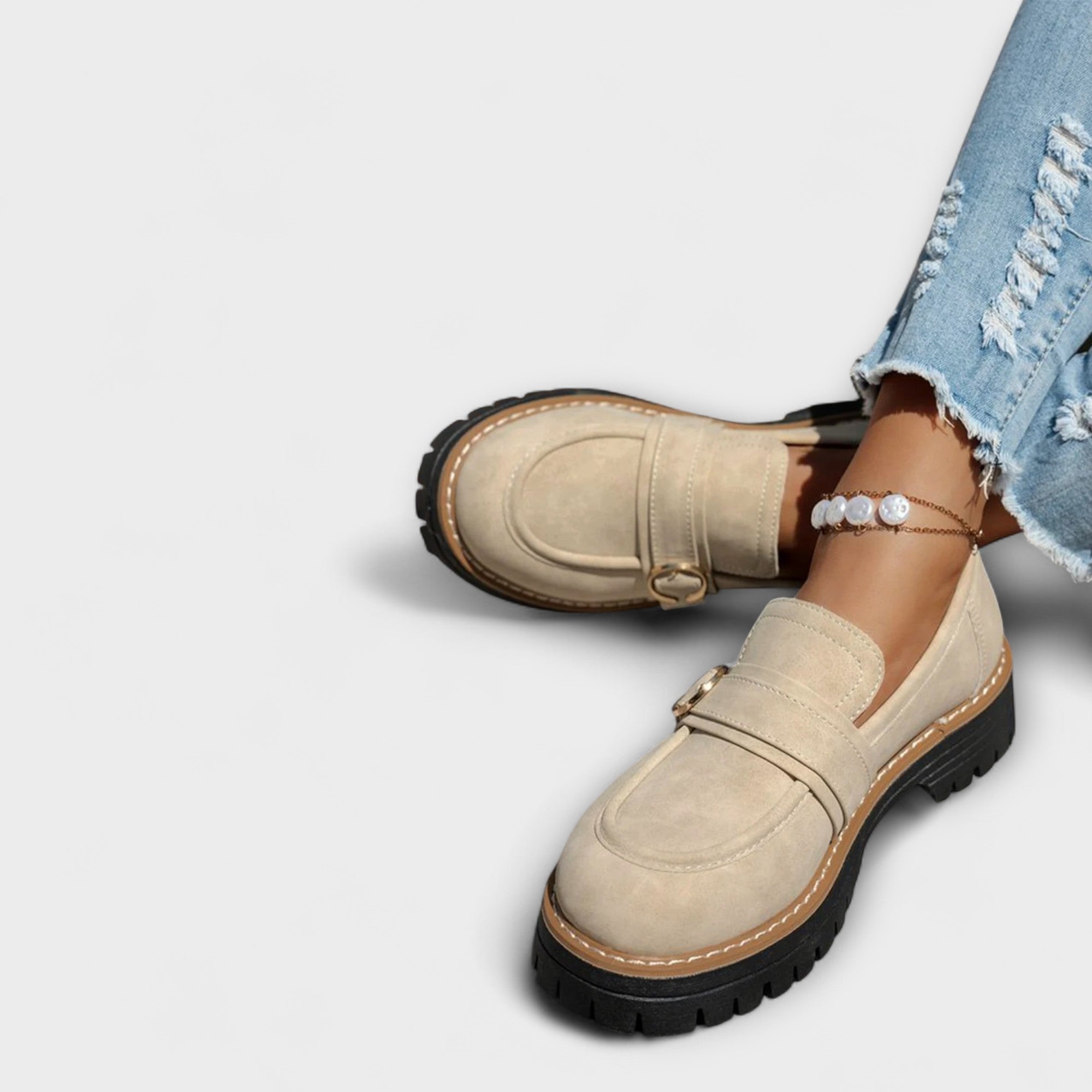 Lora | Casual loafers met ronde neus