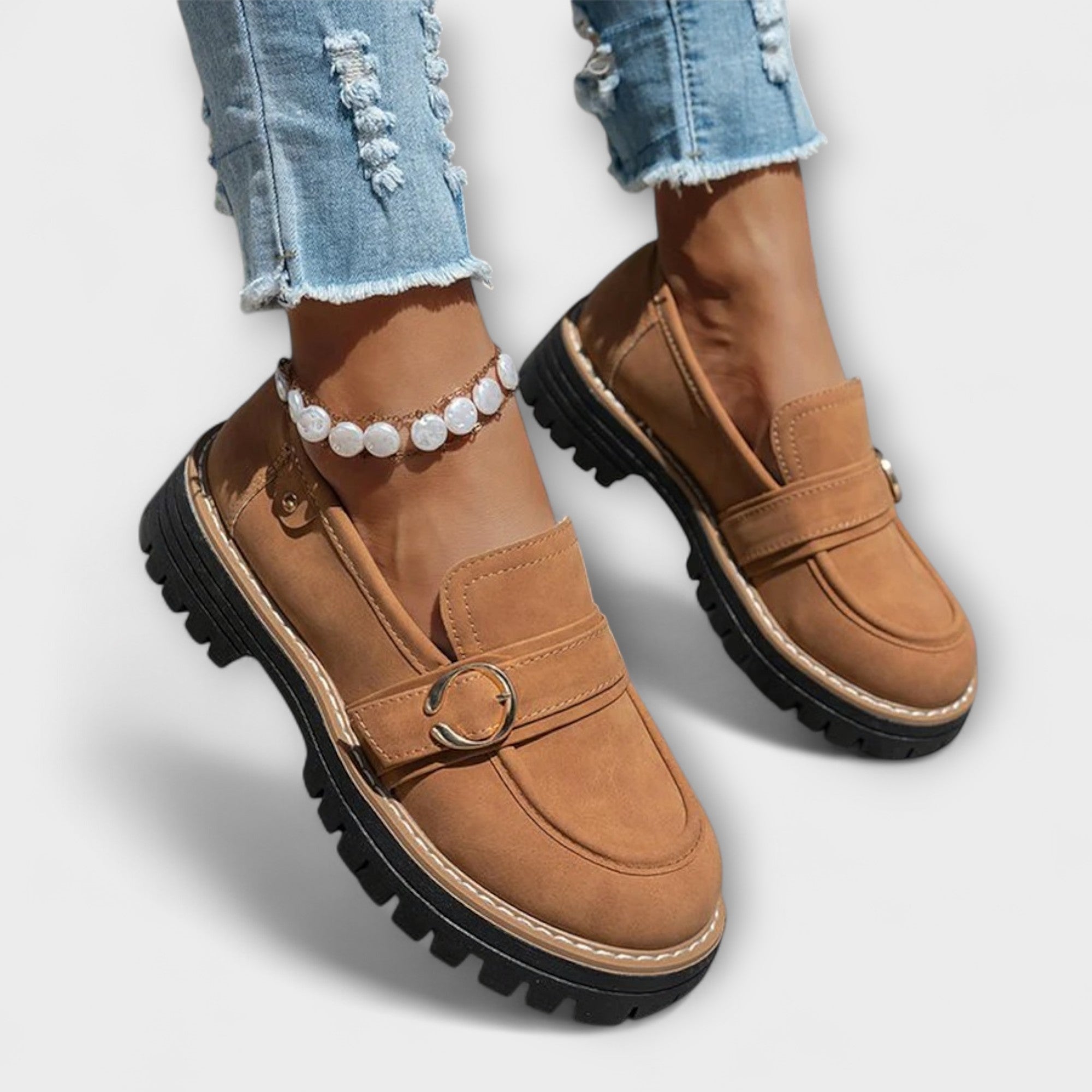 Lora | Casual loafers met ronde neus