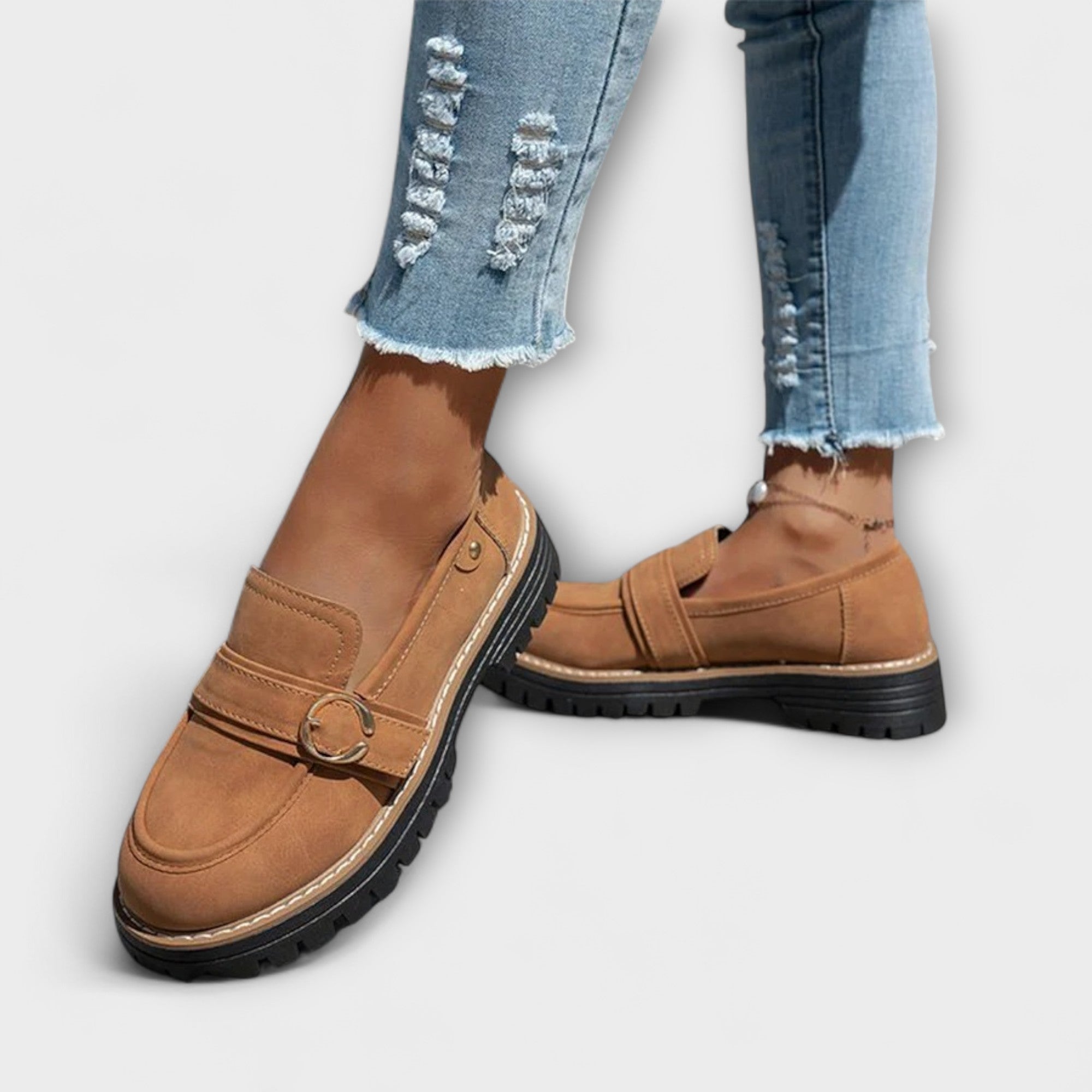 Lora | Casual loafers met ronde neus