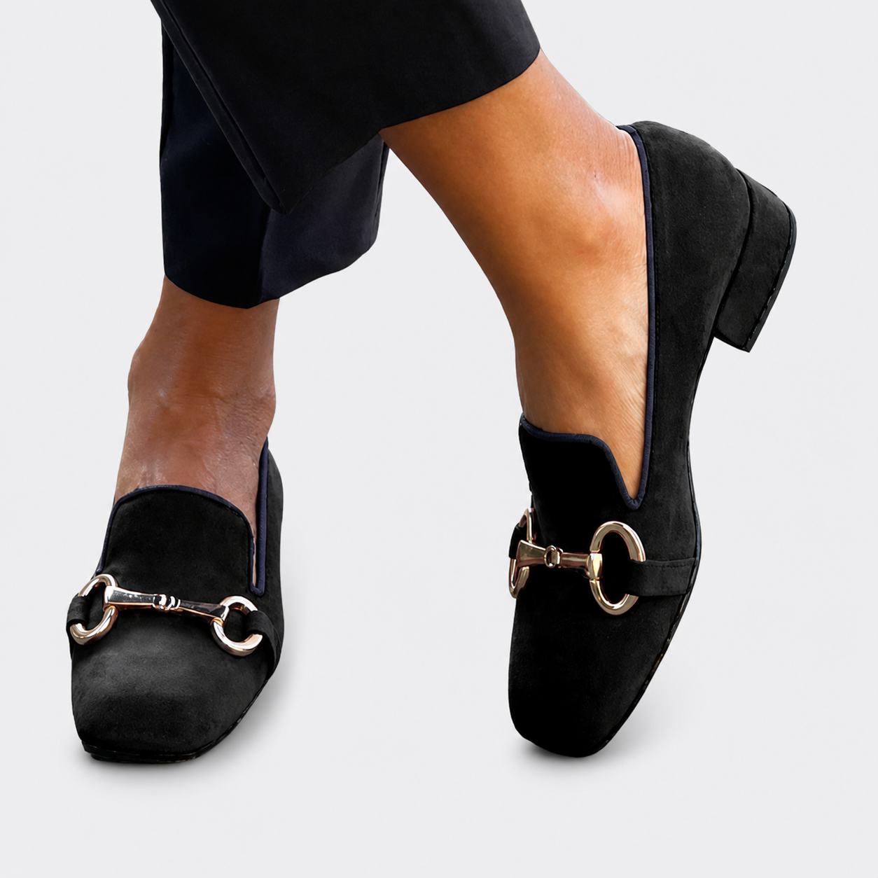 Louna | Loafers met siergesp