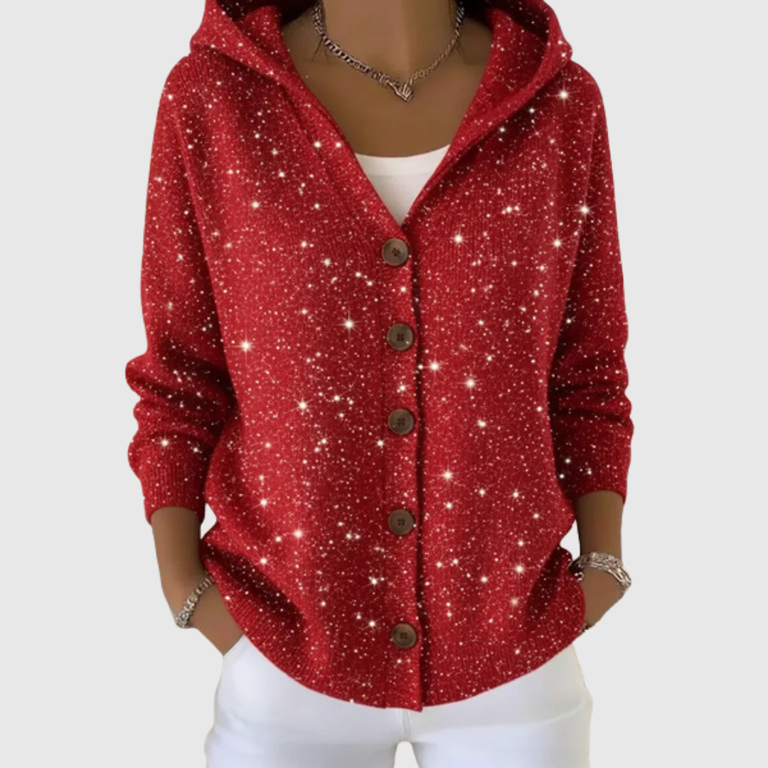 Manuela | Gebreid vest met capuchon