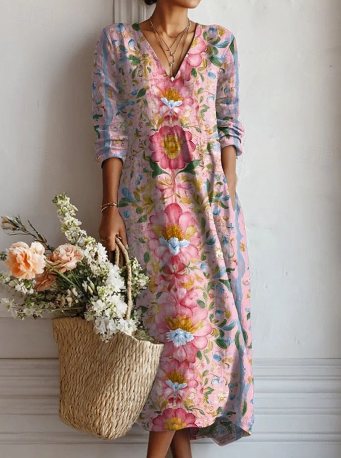 Bente bohemien maxi-jurk