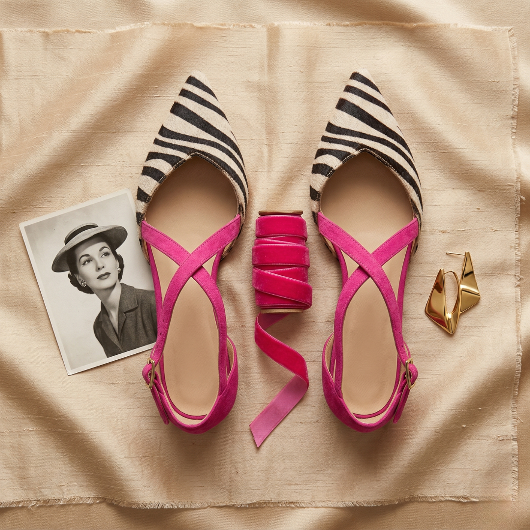 Ornella | Ballerina's met bandjes