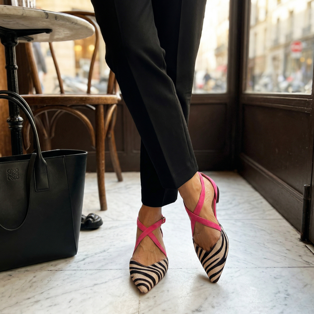 Ornella | Ballerina's met bandjes