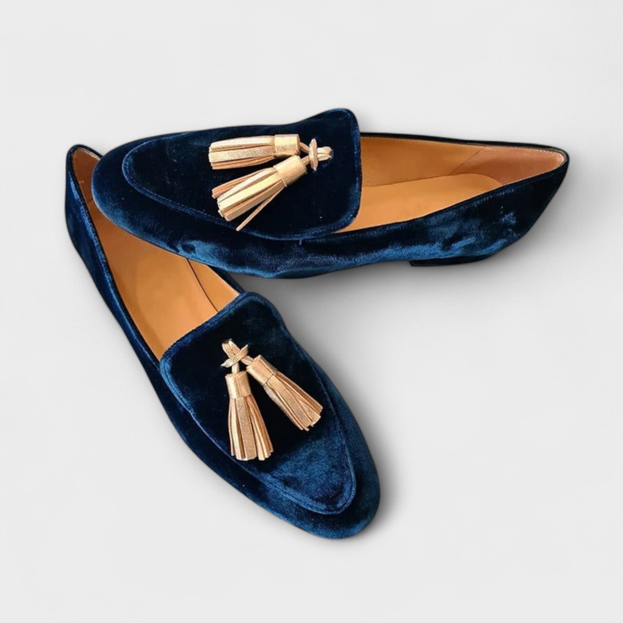 Quinnlyn | Vintage loafers met franjes