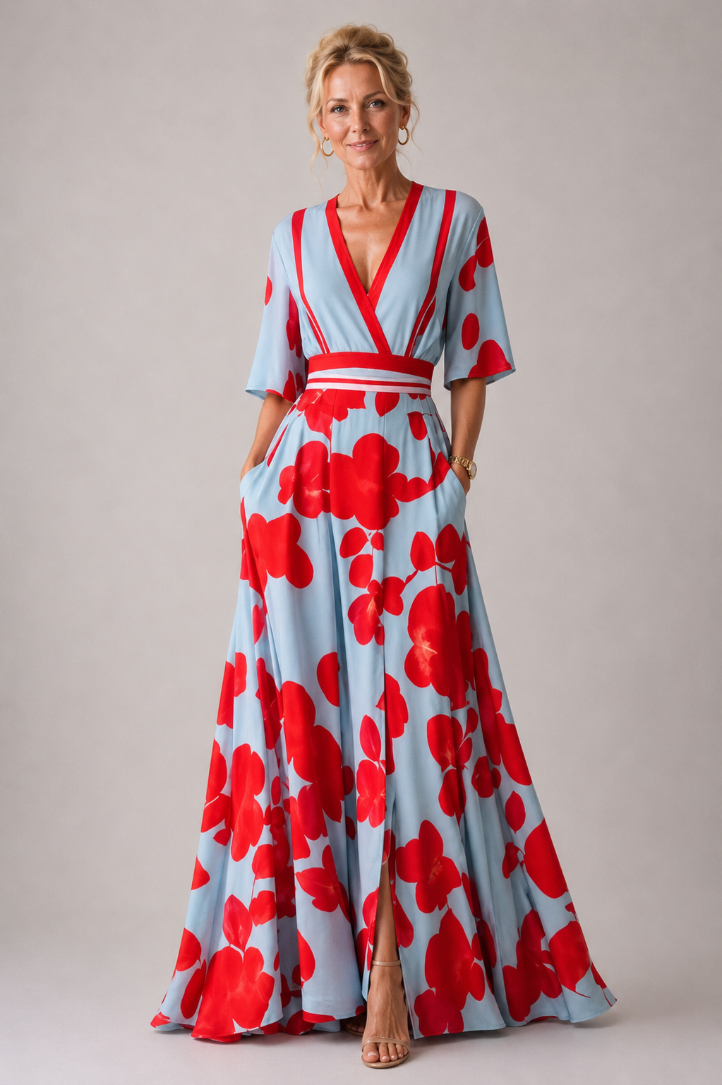 Sabina | Verfijnde jurk met bloemenprint