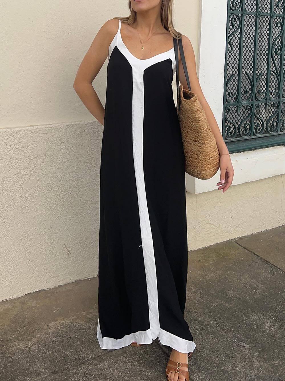 Silvana | Midi-jurk met kleurvlakken