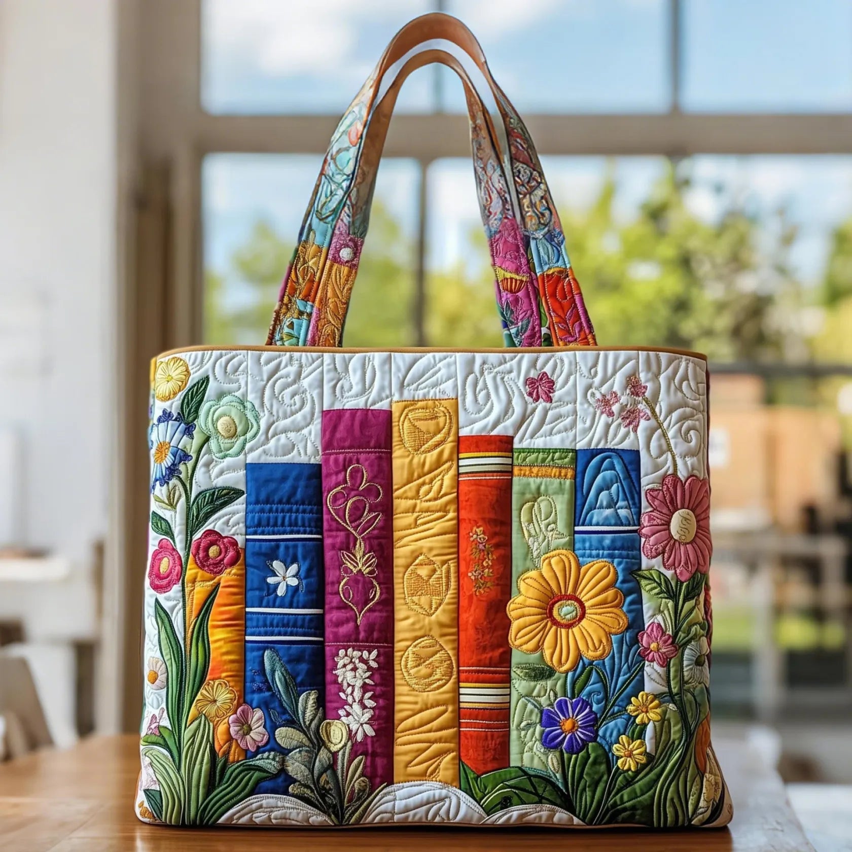 Ambachtelijke tas - Bloemenbibliotheek