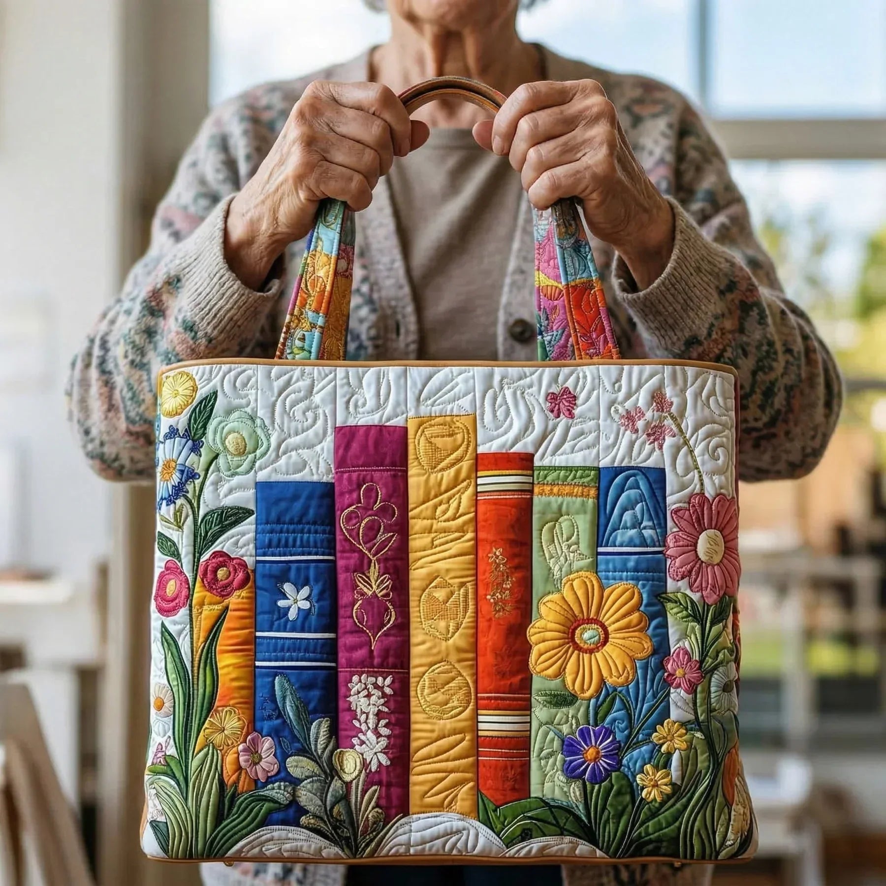 Ambachtelijke tas - Bloemenbibliotheek