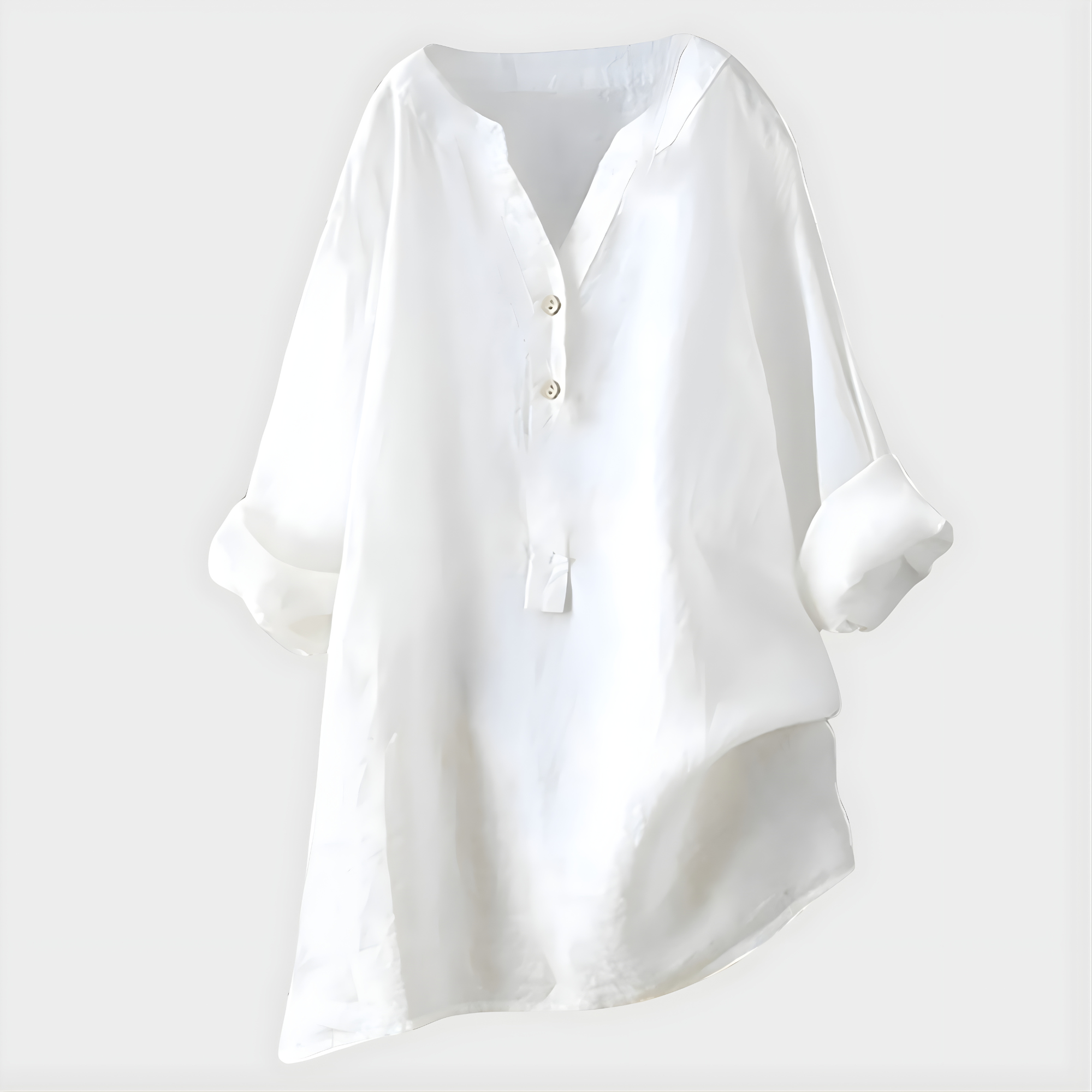 Veronique | Blouse met V-hals en knoopsluiting