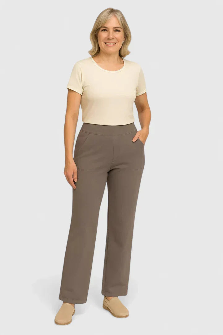 Ame elegante broek met rechte pijpen